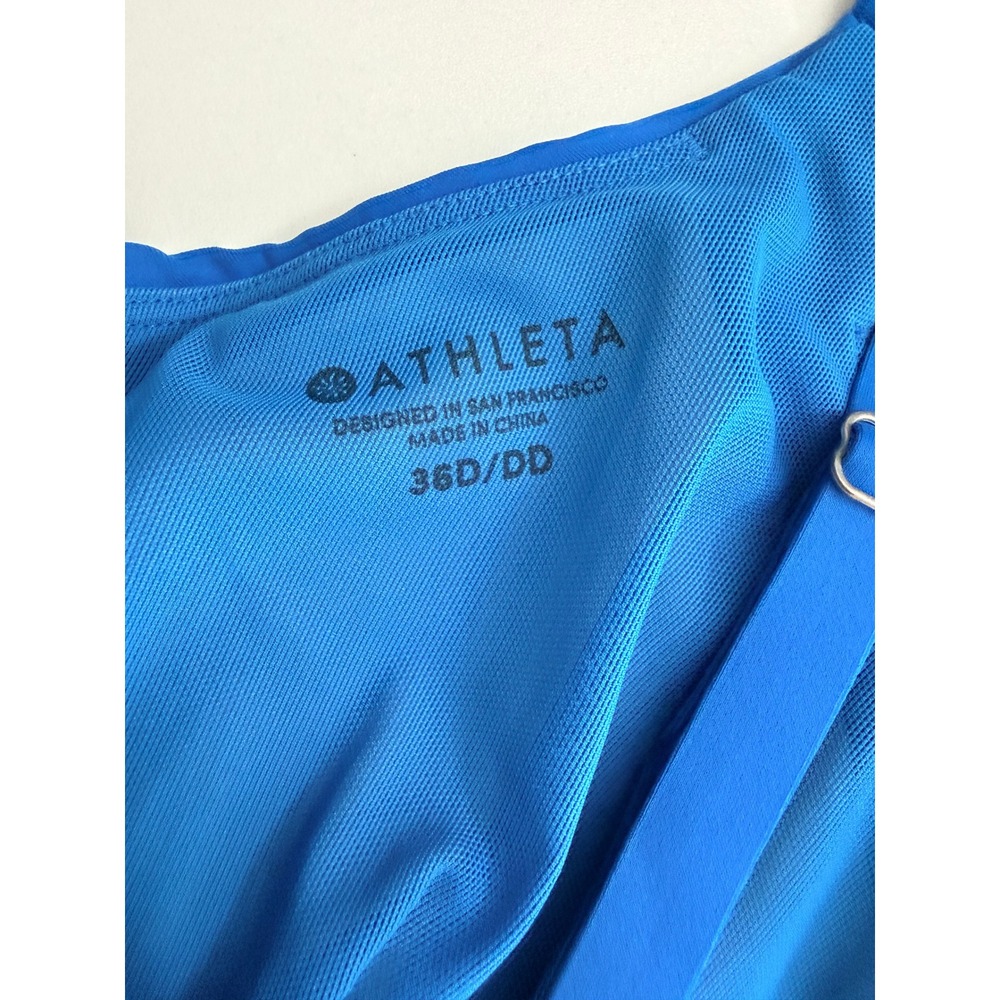 Athleta Women Swim Bikini Top Blue Underwire 36D/DD - Picture 3 of 8
